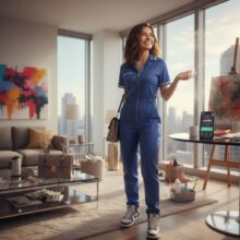 A Girl offer deep cleaning tasks to house owners and get rid of her 9 to 5 job.